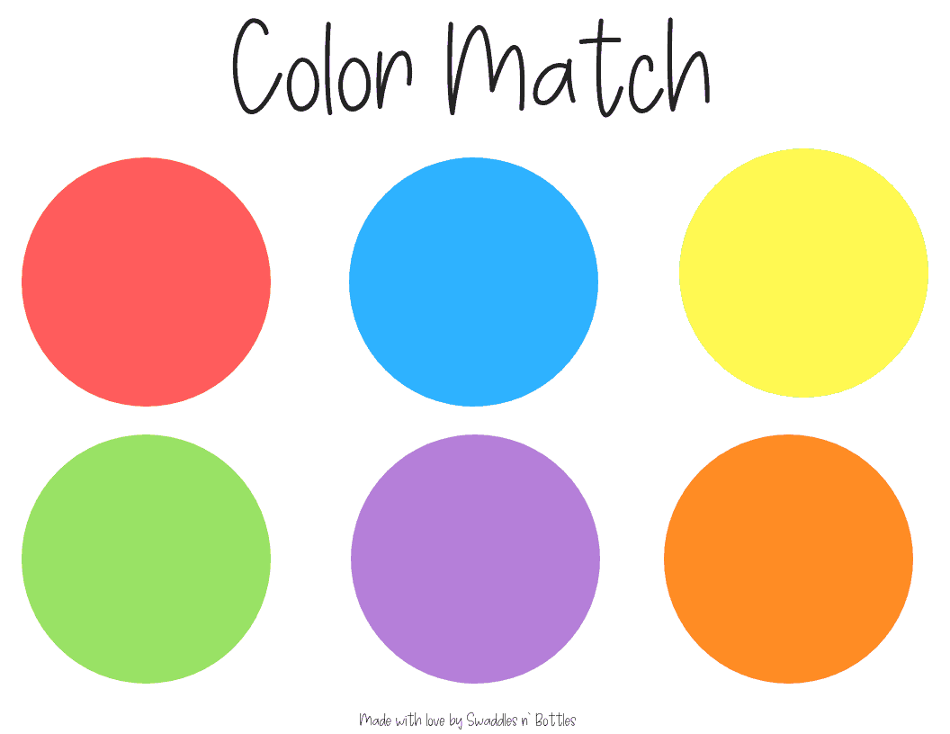 Cereal Color Match Printable Little Learning Club