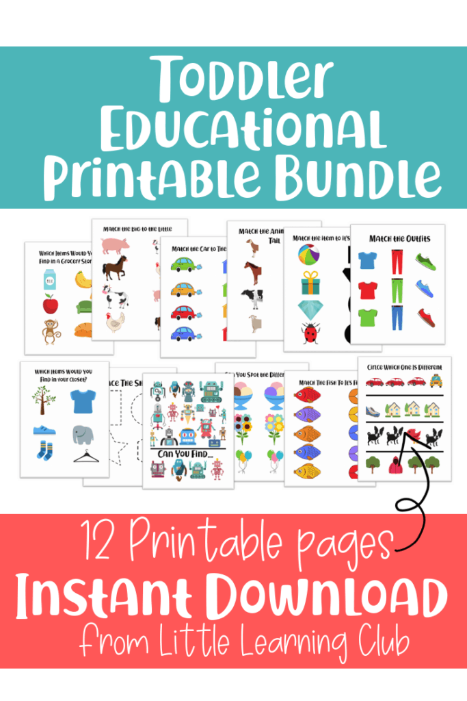 educational printables for toddlers