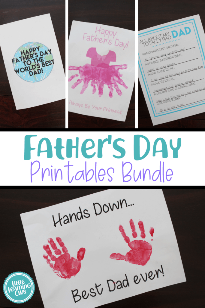 Father's Day Printables - Little Learning Club