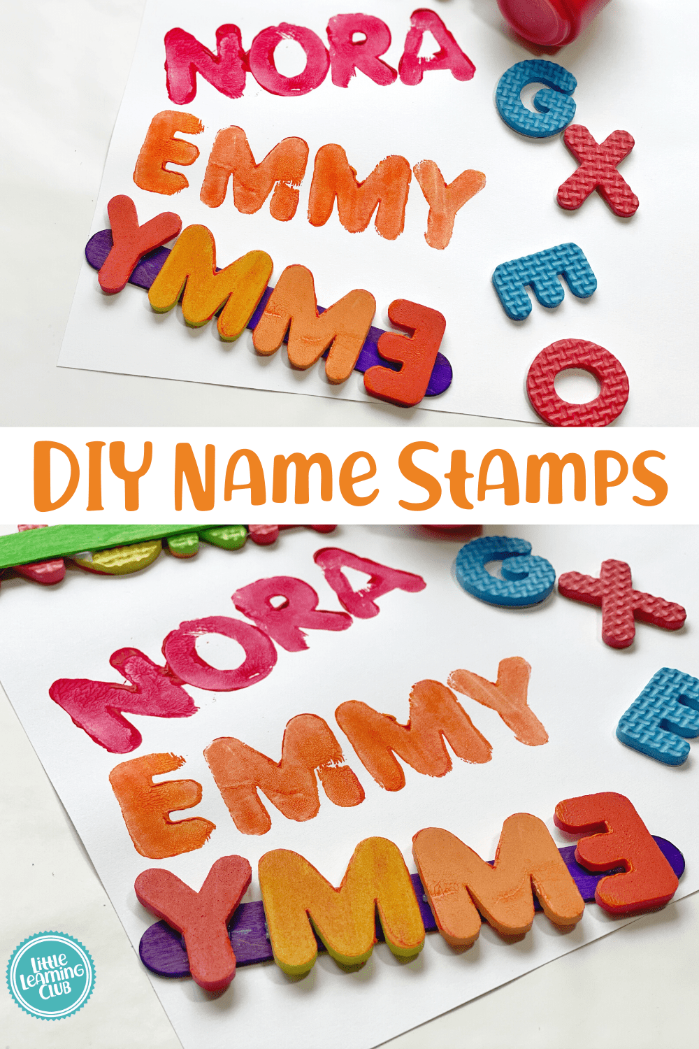 Creative DIY Name Stamp for Kids