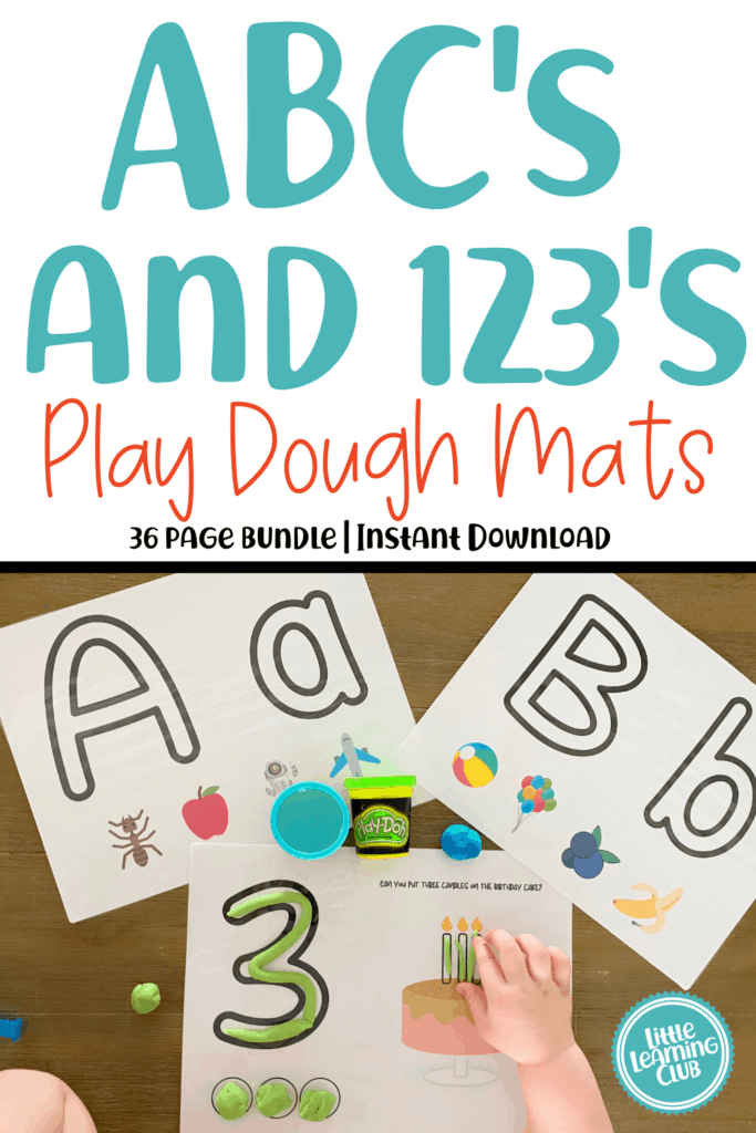 ABCs-and-123 play dough mats