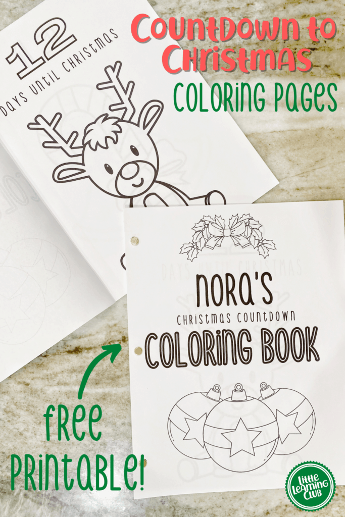 Countdown to Christmas: 12 Days of Free Coloring Pages