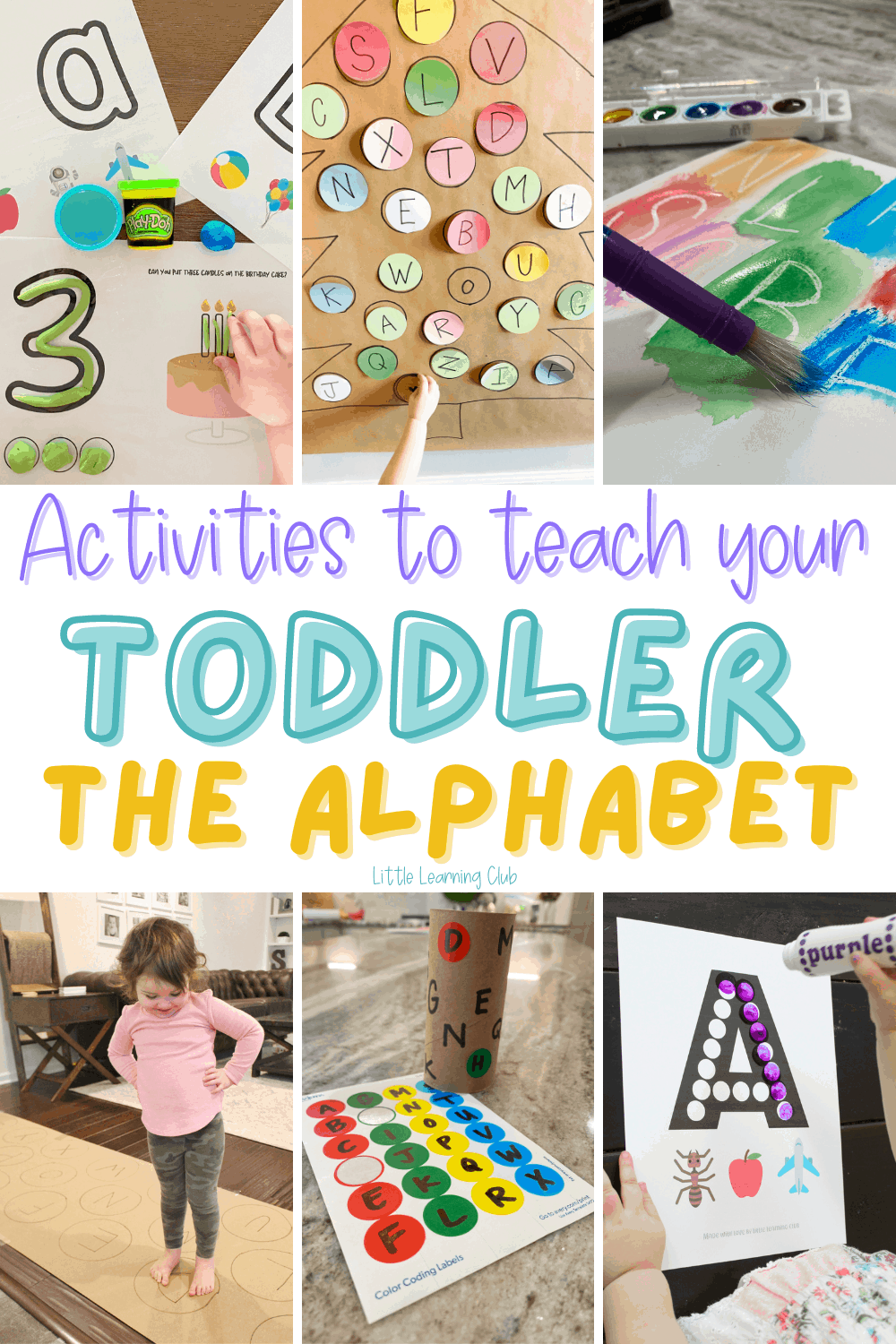 12 FUN Way to Teach Your Toddler the Alphabet - Little Learning Club