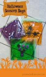 Sensory bags for Halloween!