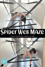 Spider web maze- Gross Motor activity for kids